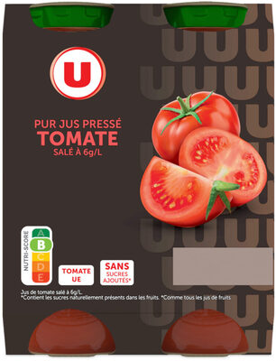 Pur jus de tomate 4 bouteilles en verre de 20cl