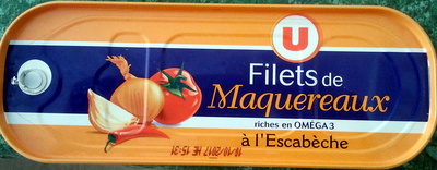 Filets de maquereaux à l'escabèche 169g front packaging