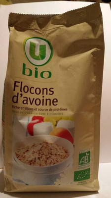 Flocons d'avoine bio front packaging