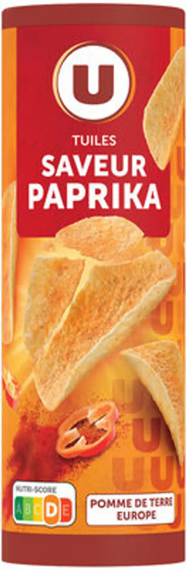 Tuiles goût paprika 170g front packaging