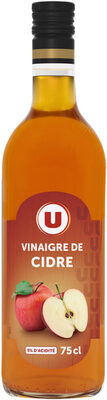 Vinaigre de cidre 5° bouteille en verre de 75cl