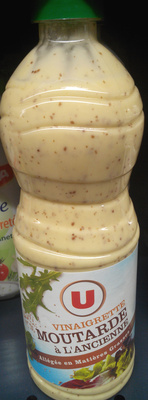 Vinaigrette allégée en matières grasses à la moutarde à l'ancienne bouteille de 50cl front packaging