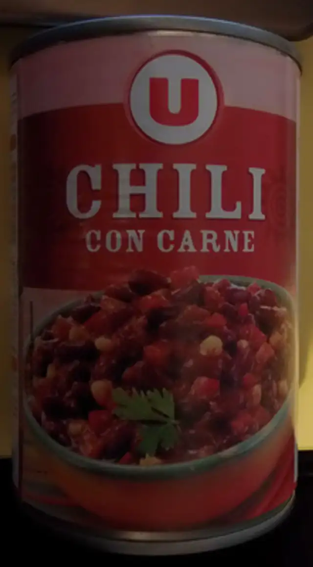 Chili con carne front packaging