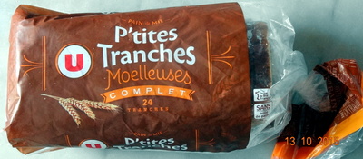 Pain de mie complet extra moelleux 500g