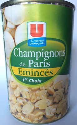 Champignons de Paris émincés au naturel - Boîte 230g
