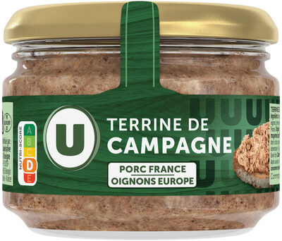 Paté de campagne verrine de 180g front packaging