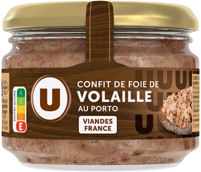 Confit de foie de volaille au porto verrine 180g front packaging