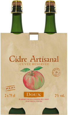 Cidre artisanal doux 2°