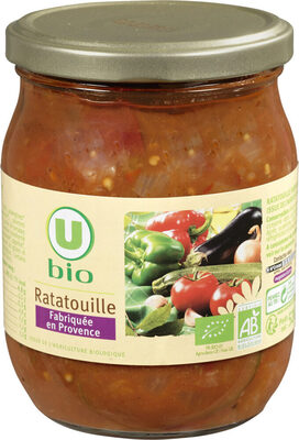 Ratatouille bio - bocal 520g front packaging