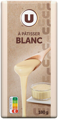Chocolat blanc à pâtisser Tablette de 180g