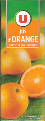 Jus à base de concentré d'orange 1l
