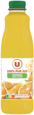 Pur jus d'orange avec pulpe pet 1L