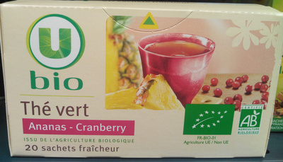 Thé vert saveur ananas cranberry