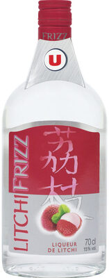 Liqueur Frizz saveur litchi, 15°, bouteille de 70cl