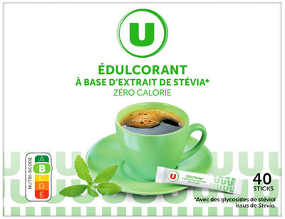 Extrait de stévia boîte de 40 sticks, 60g