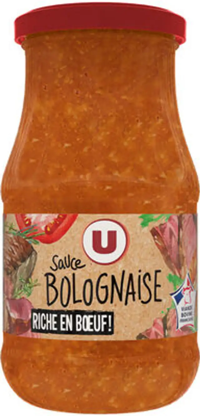 Sauce bolognaise plus de boeuf 420g front packaging