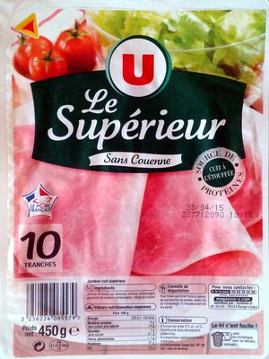 Jambon cuit supérieur sans couenne 10x450g