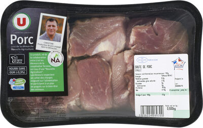 Sauté de porc, France, barquette, 500g