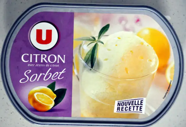 Sorbet au citron front packaging