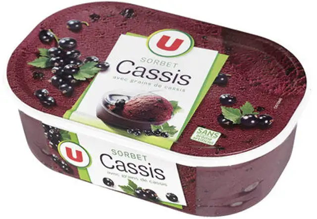 Sorbet Cassis Avec Baies De Cassis front packaging