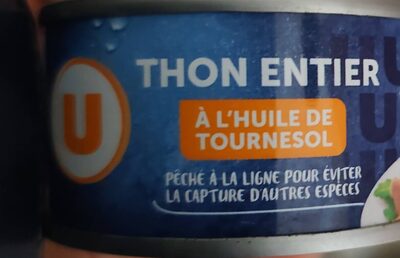 Thon entier a l’huile de tournesol front packaging