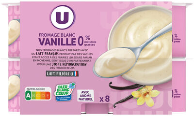 Fromage blanc vanille 0%MG - 8x100g