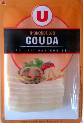 Gouda au lait pasteurisé 30%MG - Barquette 10 tranches, 200g