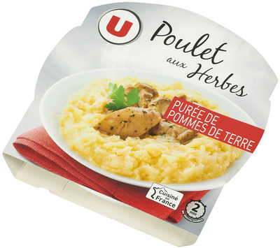 Poulet aux herbes avec purée pomme de terre