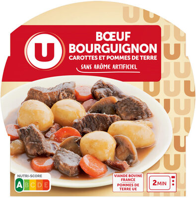 Plat cuisiné Boeuf bourguignon carottes et pomme de terre 300g