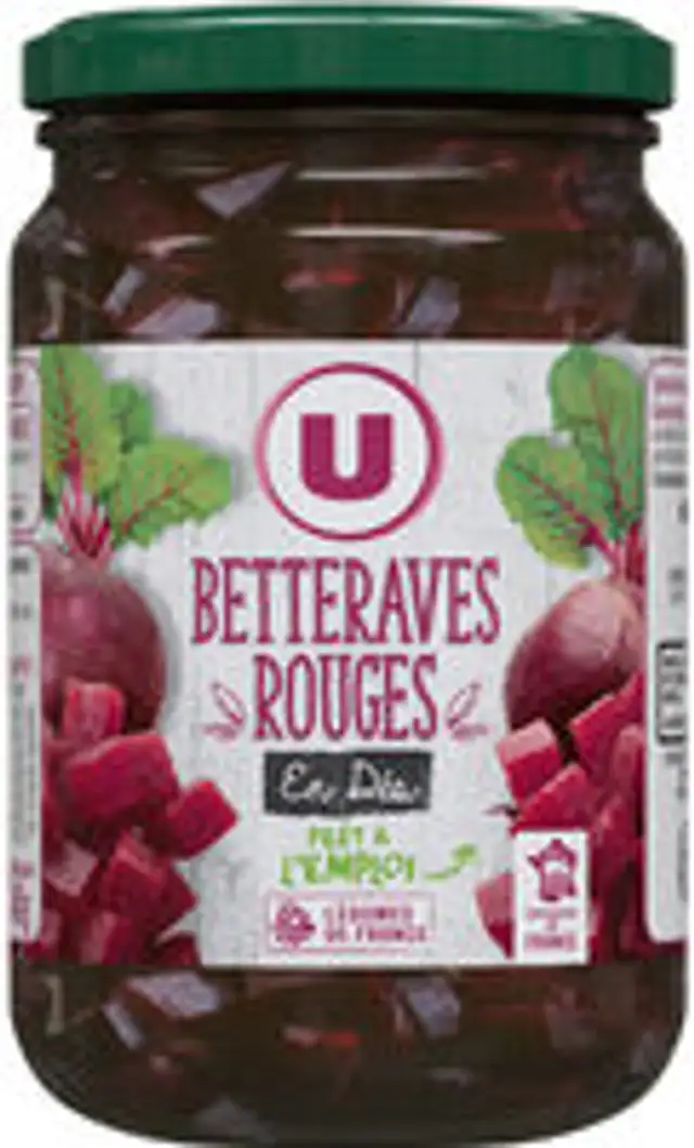 Betteraves rouges en dés - Bocal de 340g net égoutté