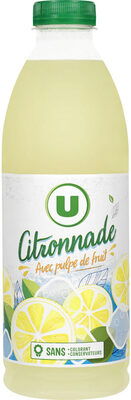 Citronnade avec pulpe de fruit bouteille de 1L