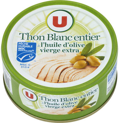 Thon blanc entier huile d'olive boîte de 160g