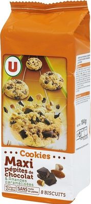 Cookies pépites chocolat et amandes caramélisées