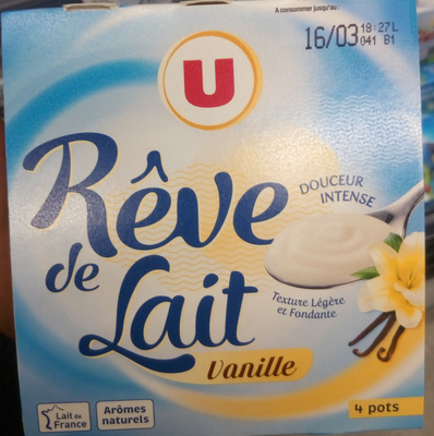 Rêve de Lait vanille