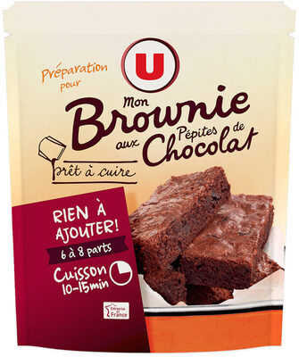 Préparation pour brownies pépites chocolat doypack de 500g