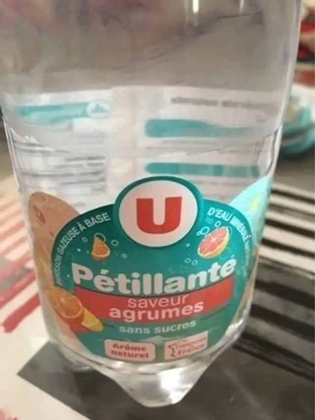 Petillante saveur agrumes front packaging