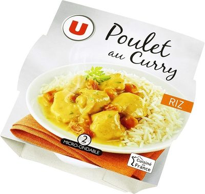 Emincé poulet au curry+riz basmati