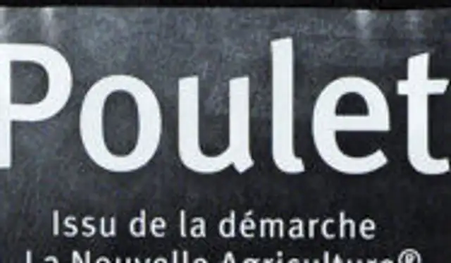 Sauté de poulet jaune France, barquette 500g ingredients label