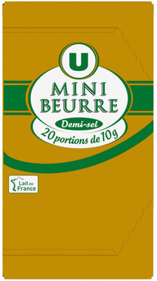 Mini beurre demi sel 80% de MG, paquet de 200g