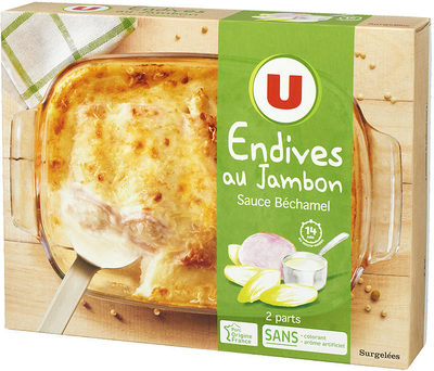 Endives au jambon sauce béchamel front packaging