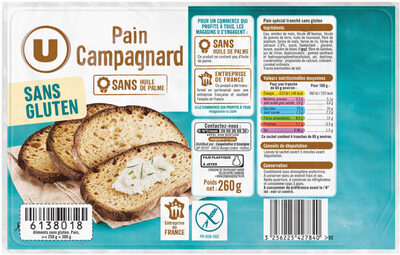 Pain campagnard sans gluten 260g