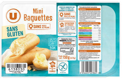 Mini baguettes sans gluten 150g