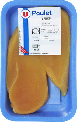 Filet de poulet jaune, 2 pièces front packaging