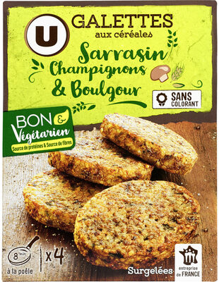 Galettes sarrasin champignon et boulgour