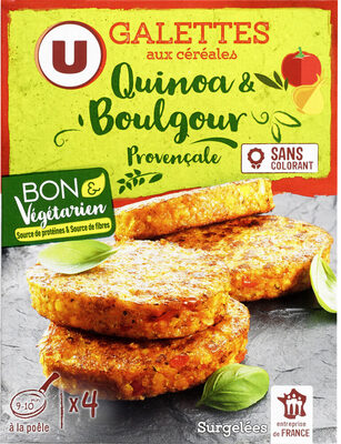 Galettes quinoa & boulgour provençale paquet de 4x100g