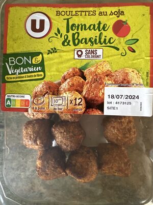 Boulettes au soja tomate et basilic bon et végétarien - 200g