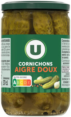 Cornichons aigres-doux 72cl, 360g