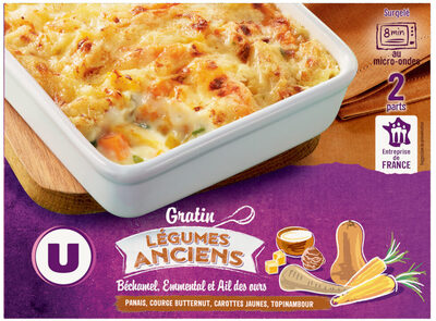 Gratin de légumes anciens front packaging