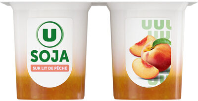 Dessert végétal Soja sur lit de pêche 4 pots x100g