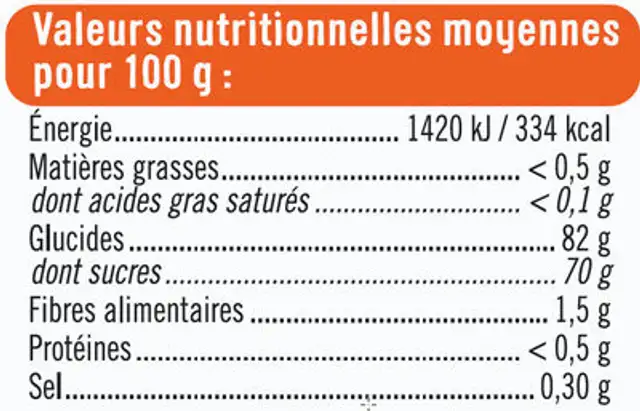 Ptits fruits sans gélatine bon végetarien nutrition facts table